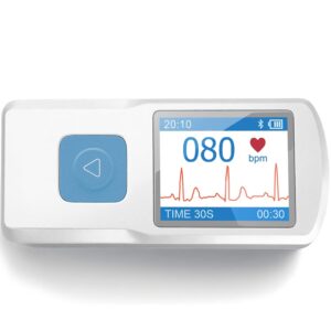 Portable ECG Monitor - Electrocardiograph Monitors in Less Than 30 Seconds, no Need for a Smartphone, All Measurements are Done on Device